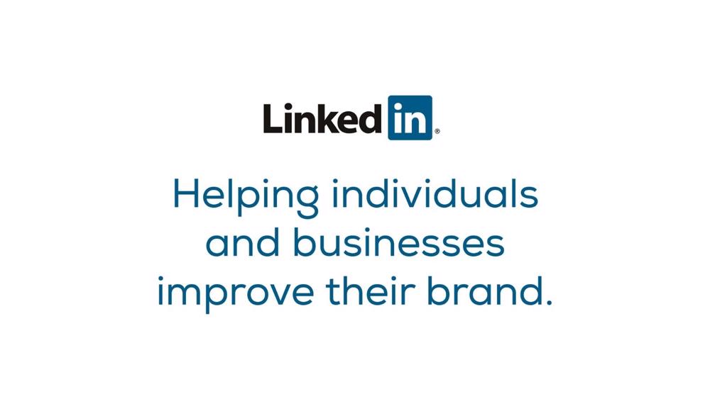 Featured image with Linkedin logo reading "Helping individuals and businesses improve their brand"